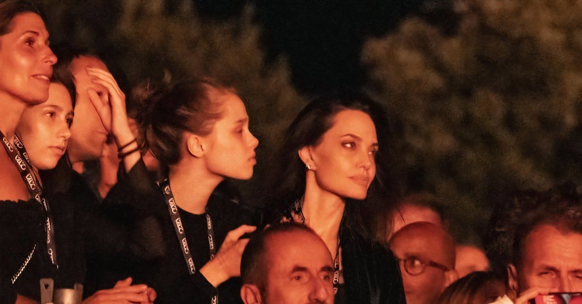 Angelina Jolie and daughter Shiloh attend Maneskin concert at The Circus Maximus