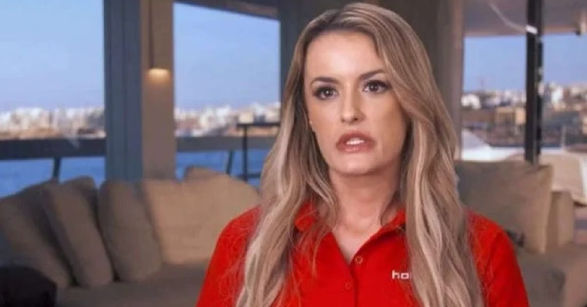 Below Deck Mediterranean's Ellie Dubaich looking angry