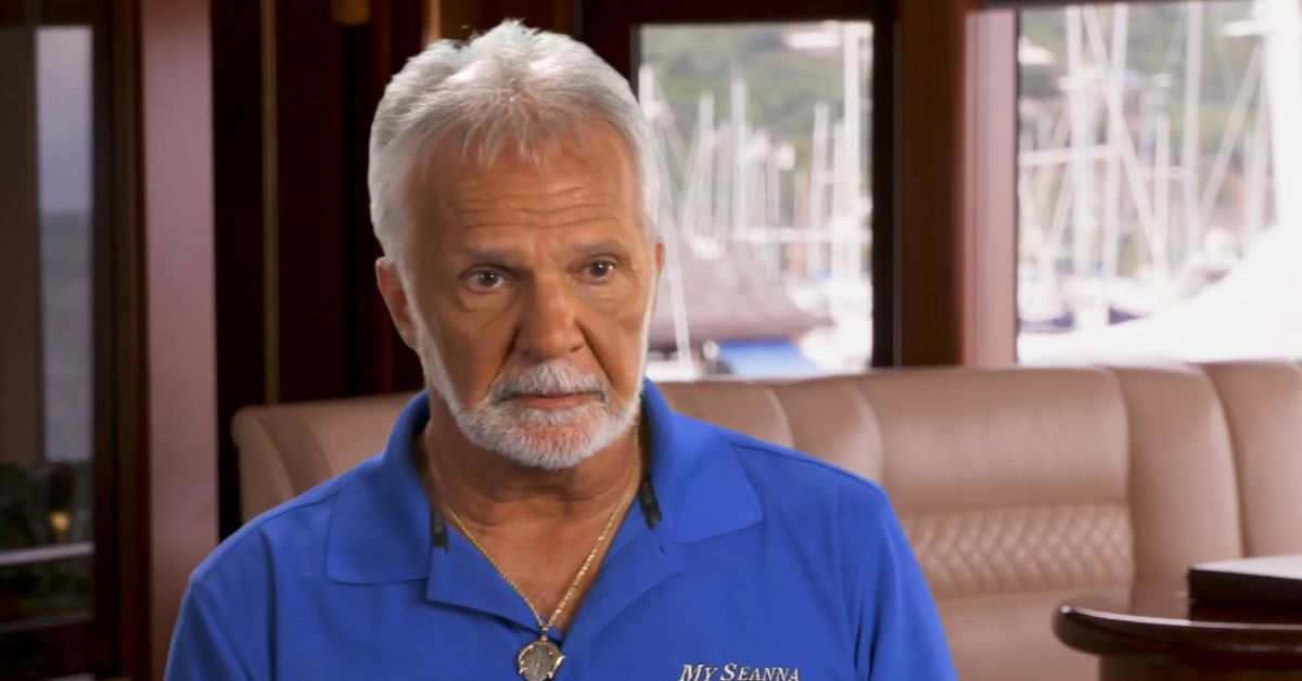 Below Deck's Captain Lee Rosbach looking upset