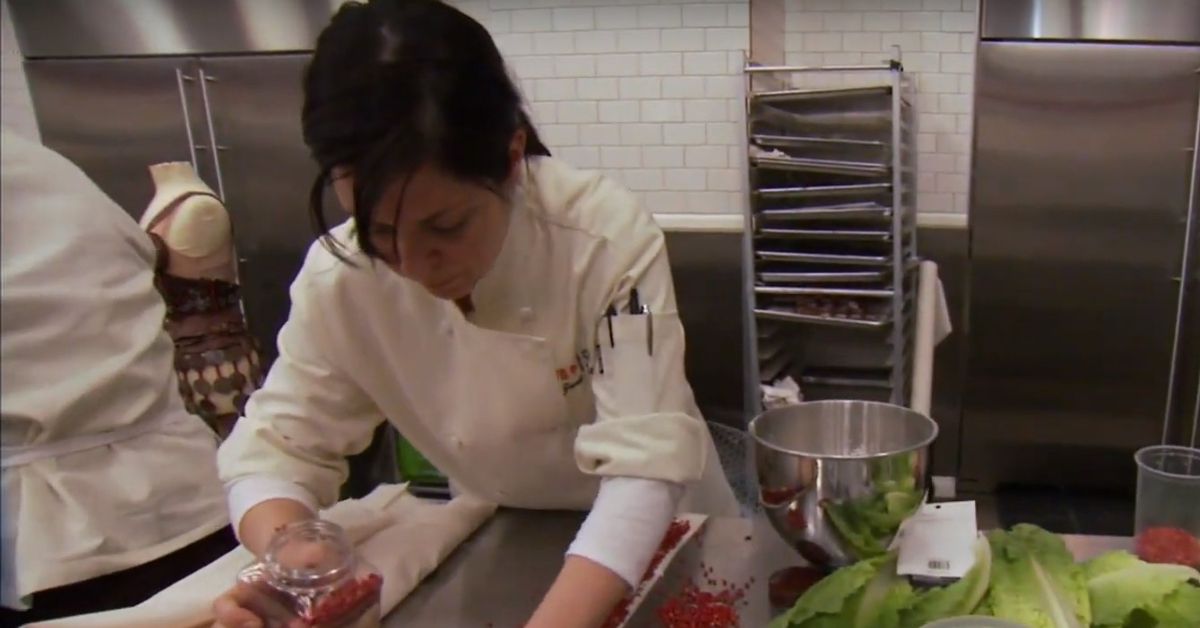 Top Chef Just Desserts' Heather Chittum in the kitchen