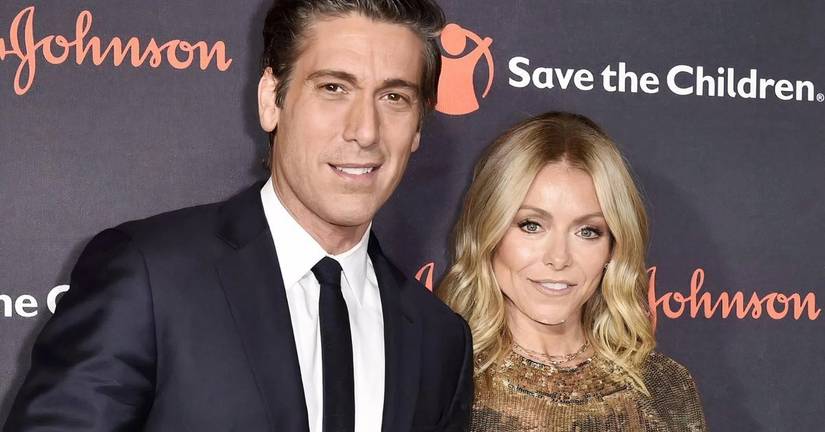 Kelly Ripa and David Muir