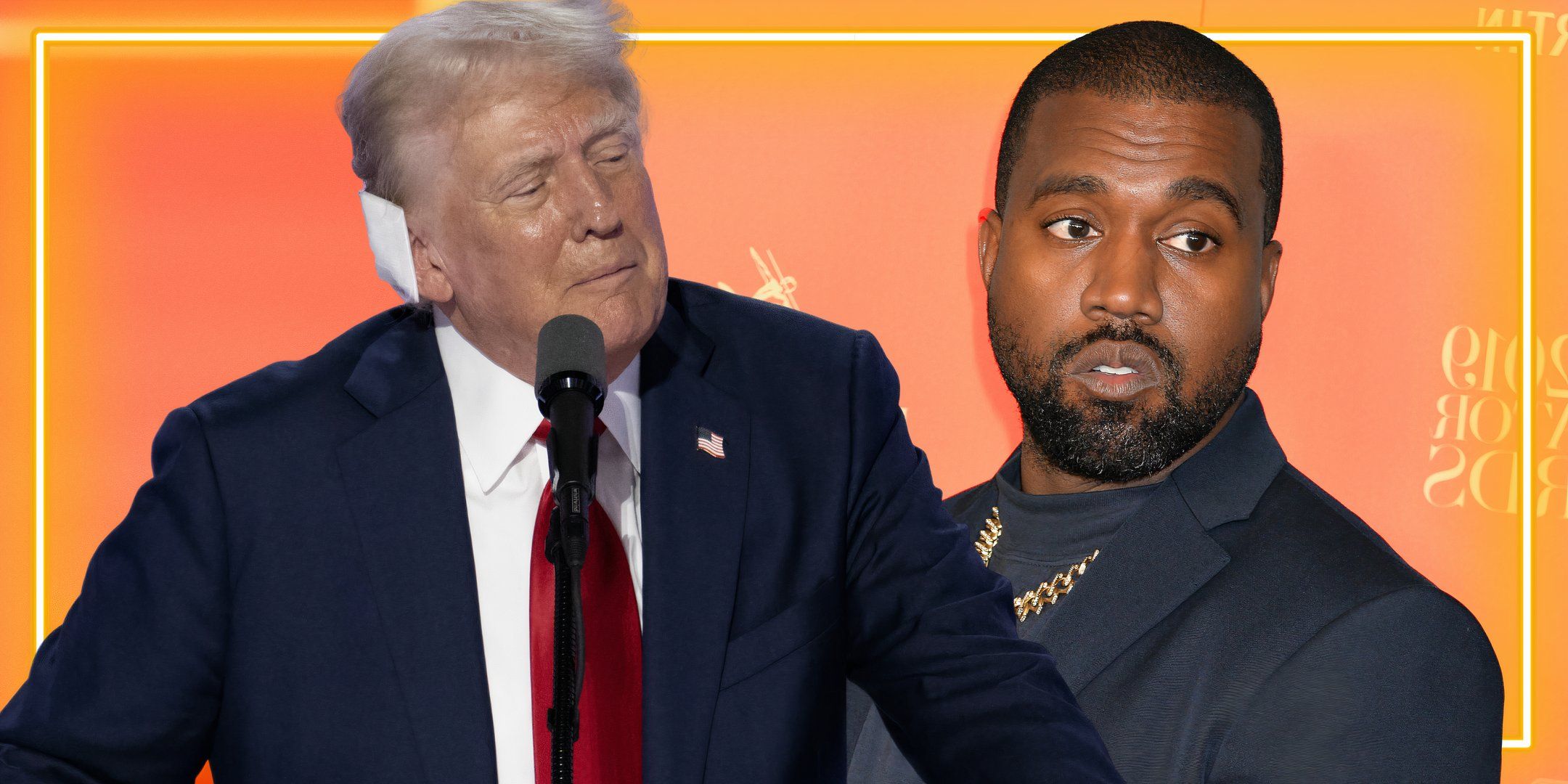 Donald Trump and Kanye West