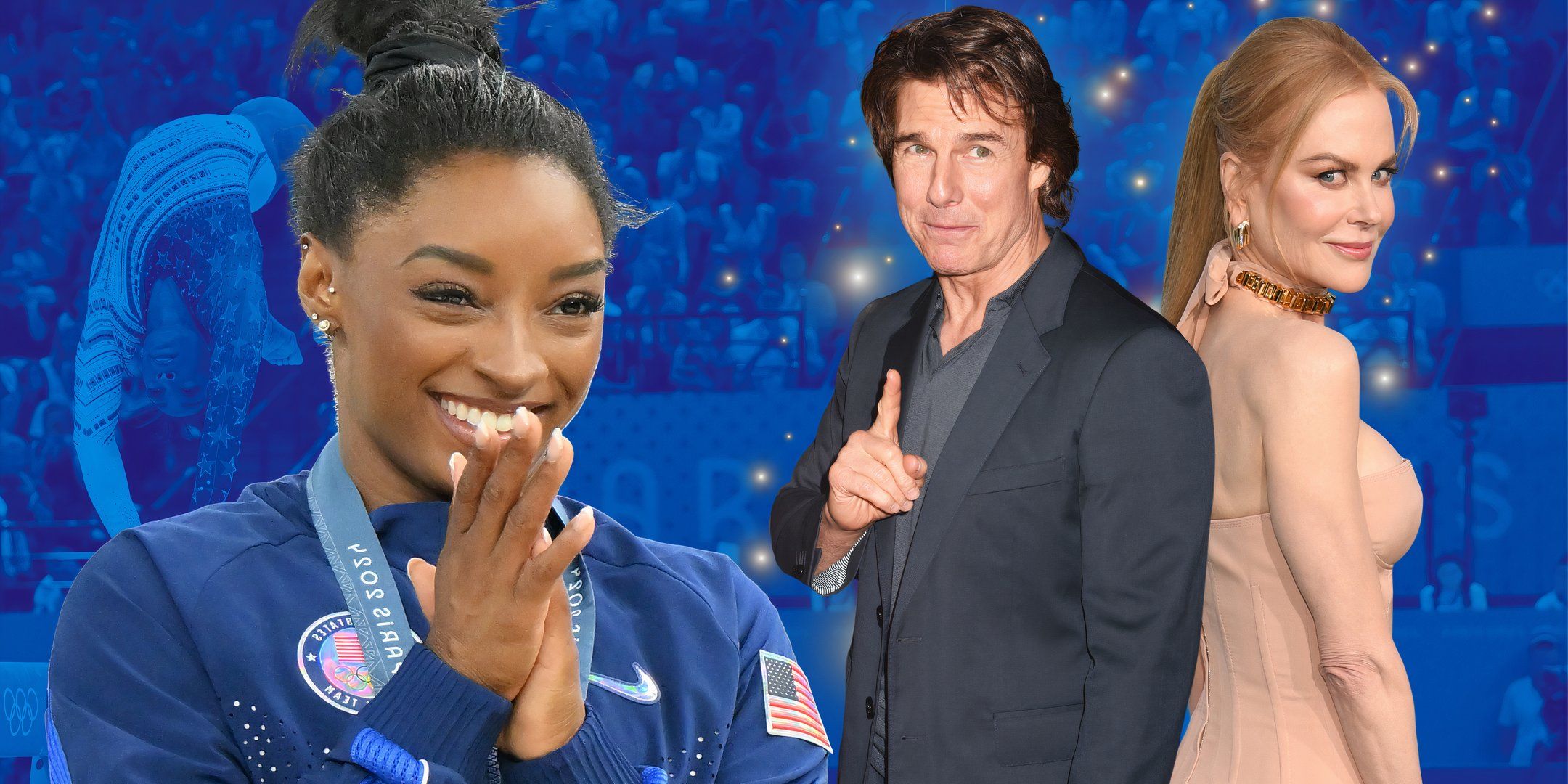 Simone Biles, Tom Cruise and Nicole Kidman