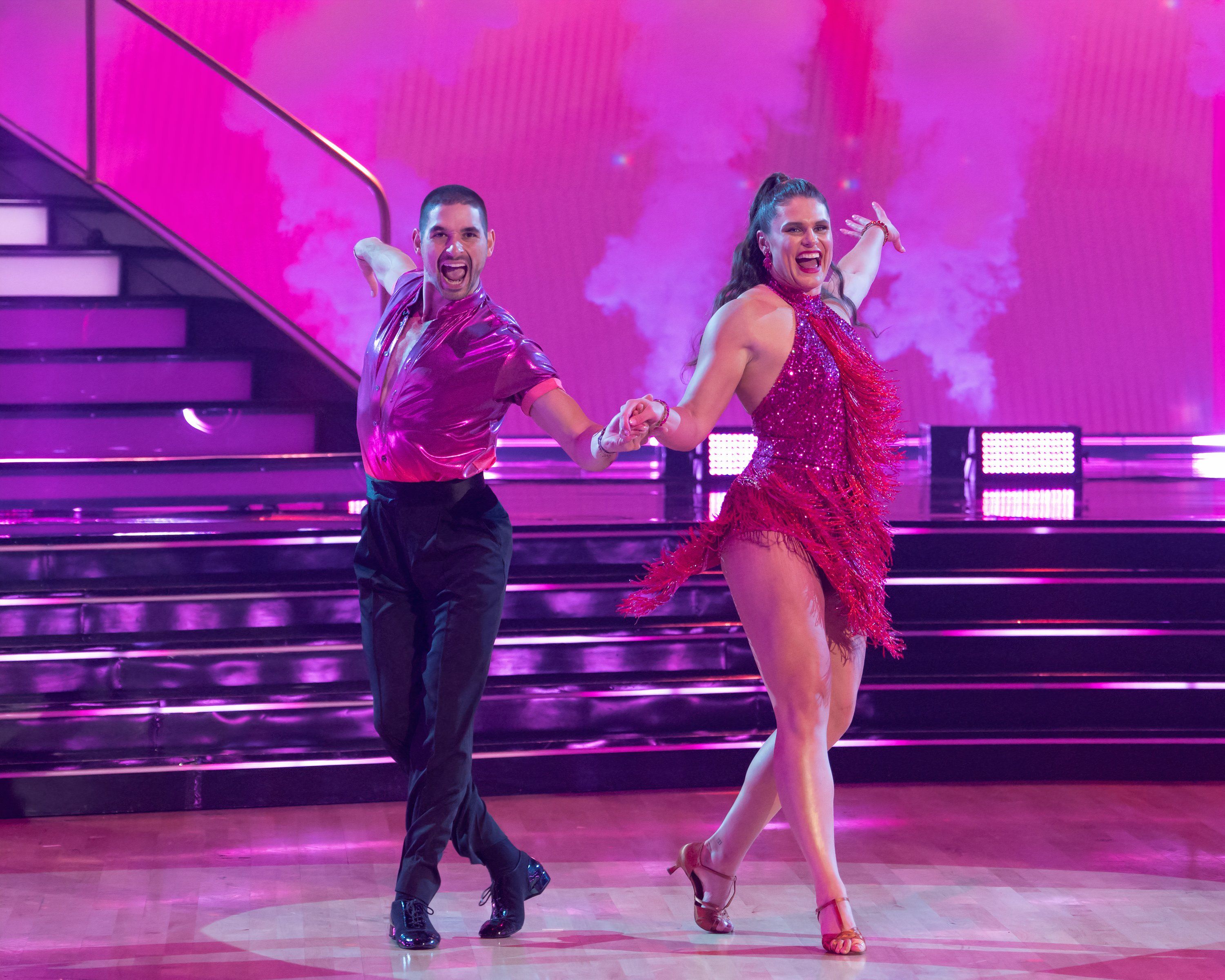 Ilona Maher and Alan Bernstein on Dancing with The Stars 