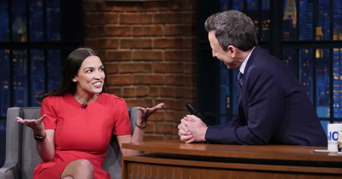Alexandria Ocasio-Cortez Called Out Fox News While Talking To Seth Meyers