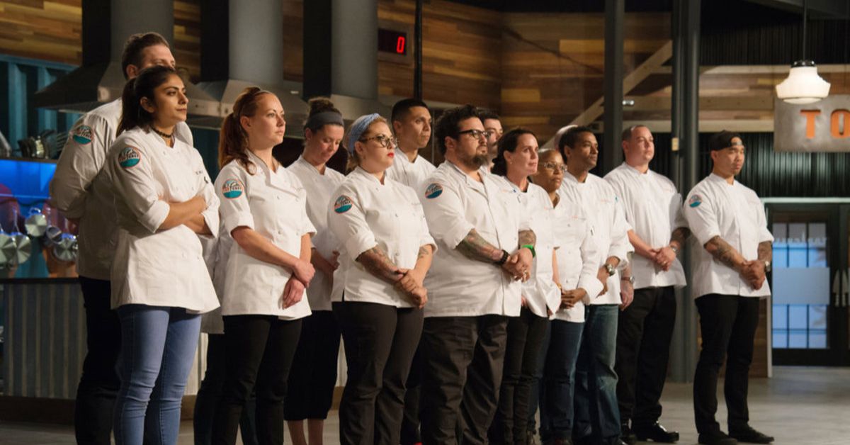 Top Chef's Colorado cast on the show's set