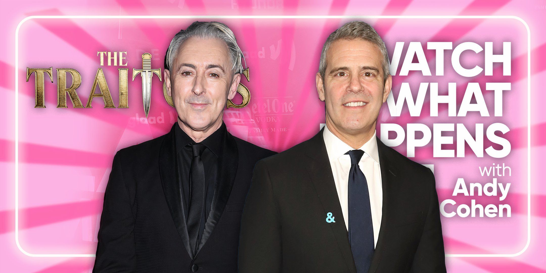 Alan Cumming y Andy Cohen durante la WWHL