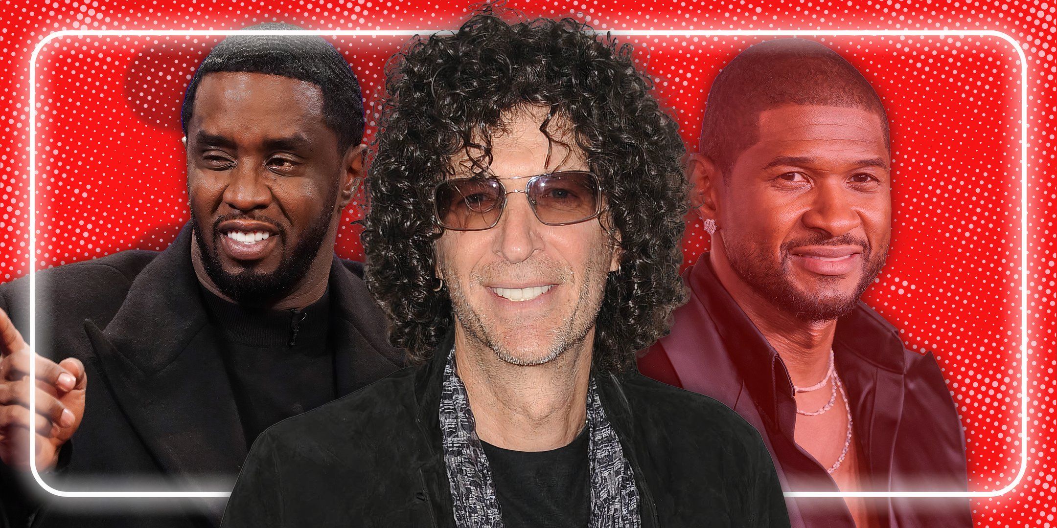 Howard Stern, Sean Diddy Combs y Usher