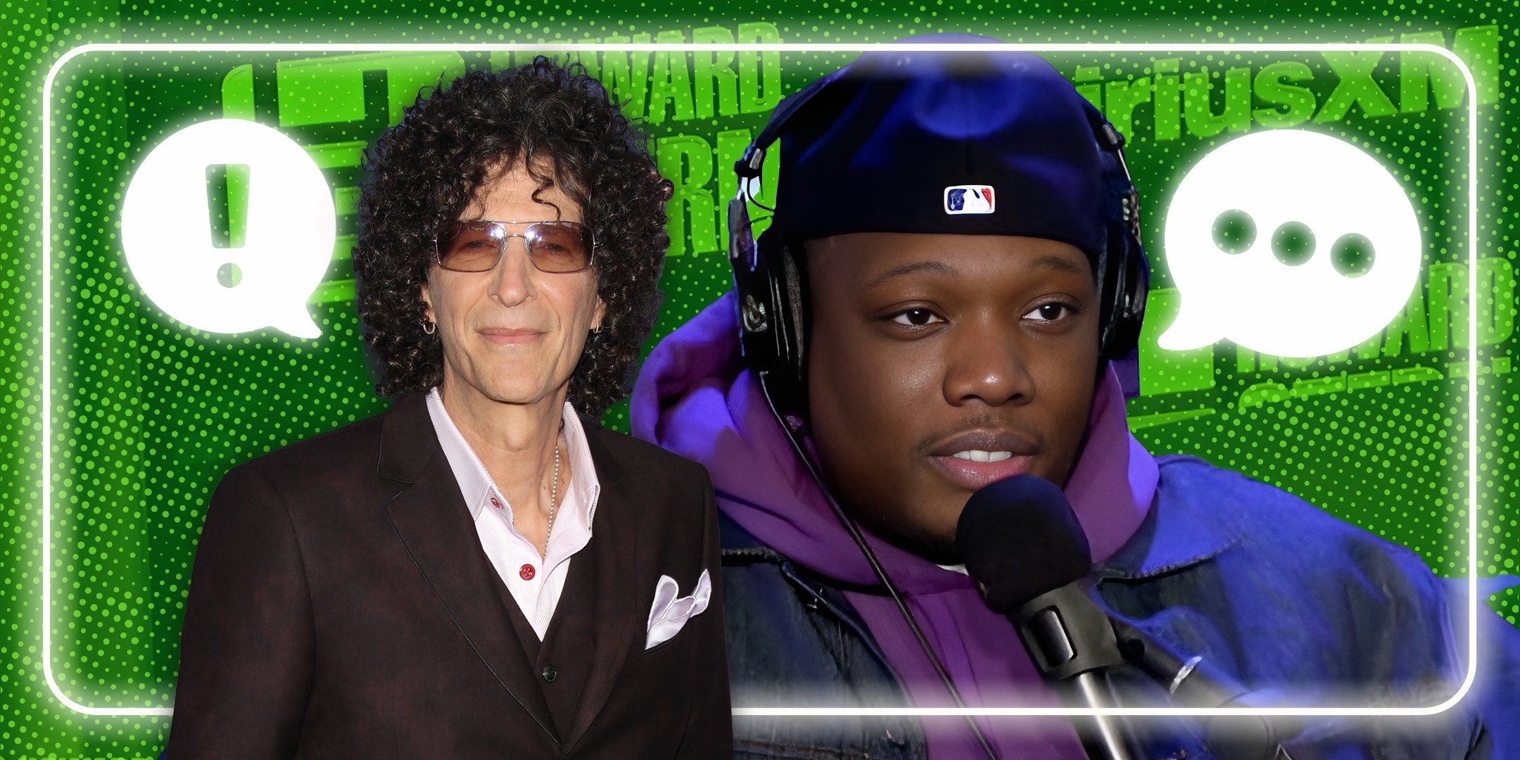 Howard Stern y el invitado Michael Che 