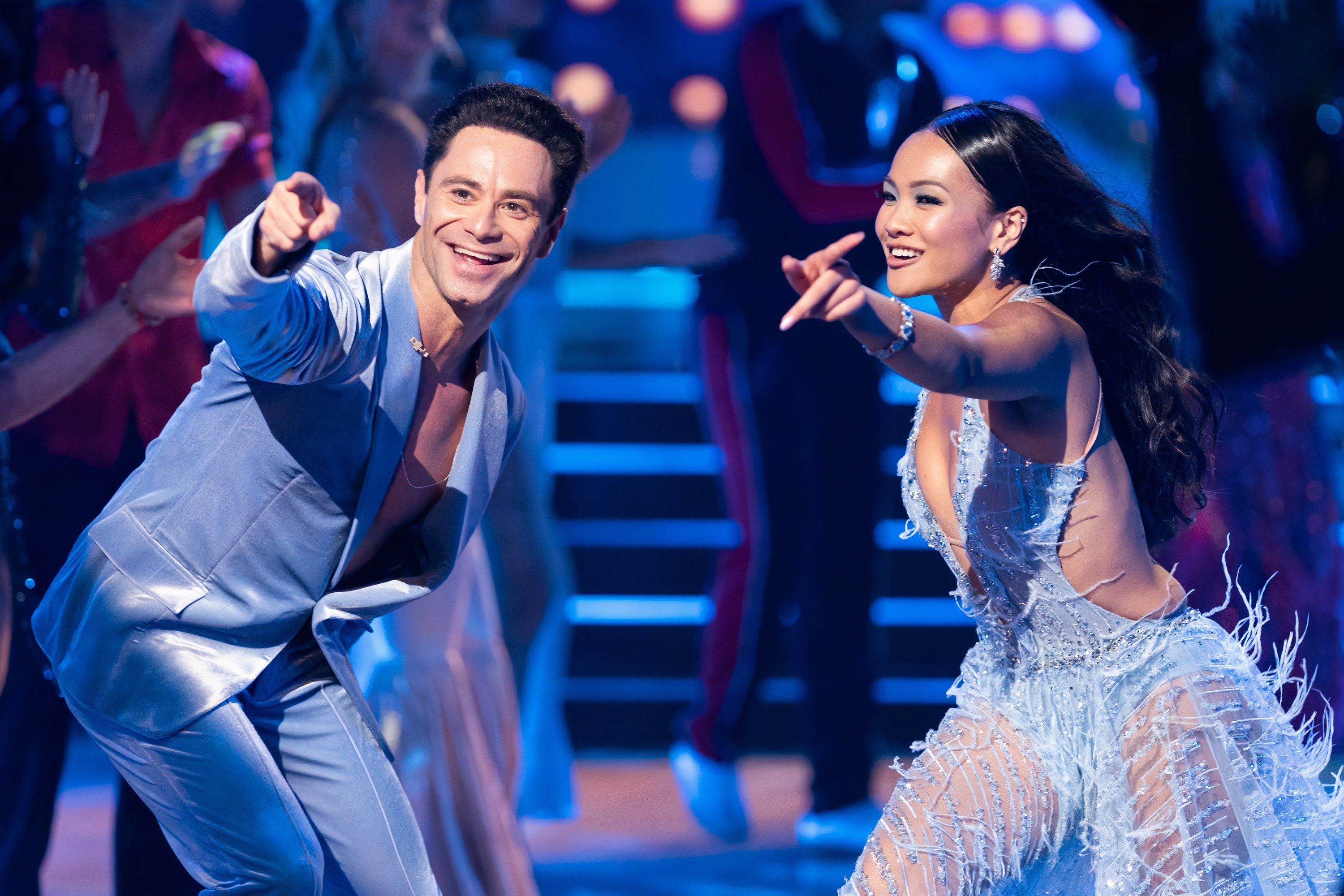 Jenn Tran and Sasha Farber on Dancing With The Stars