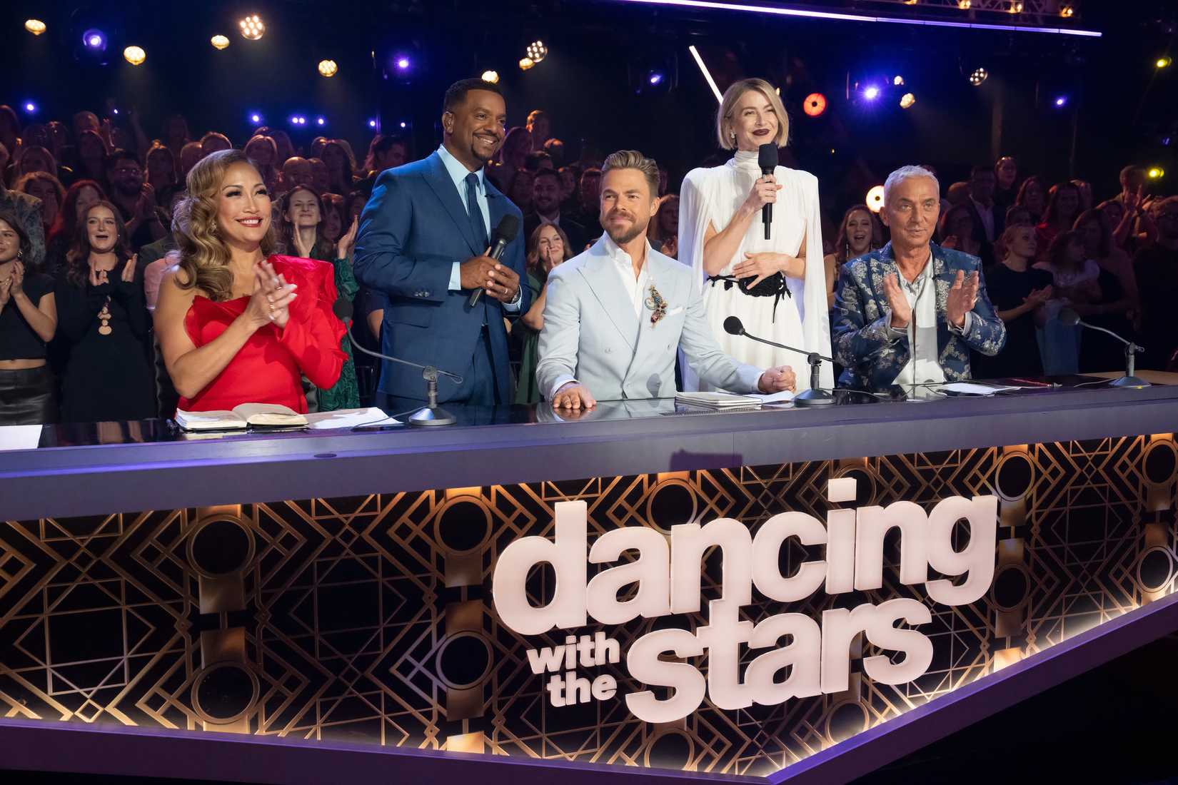 Carrie Ann Inaba, Alfonso Ribeiro, Derek Hough, Julianne Hough and Bruno Tonioli on Dancing With The Stars