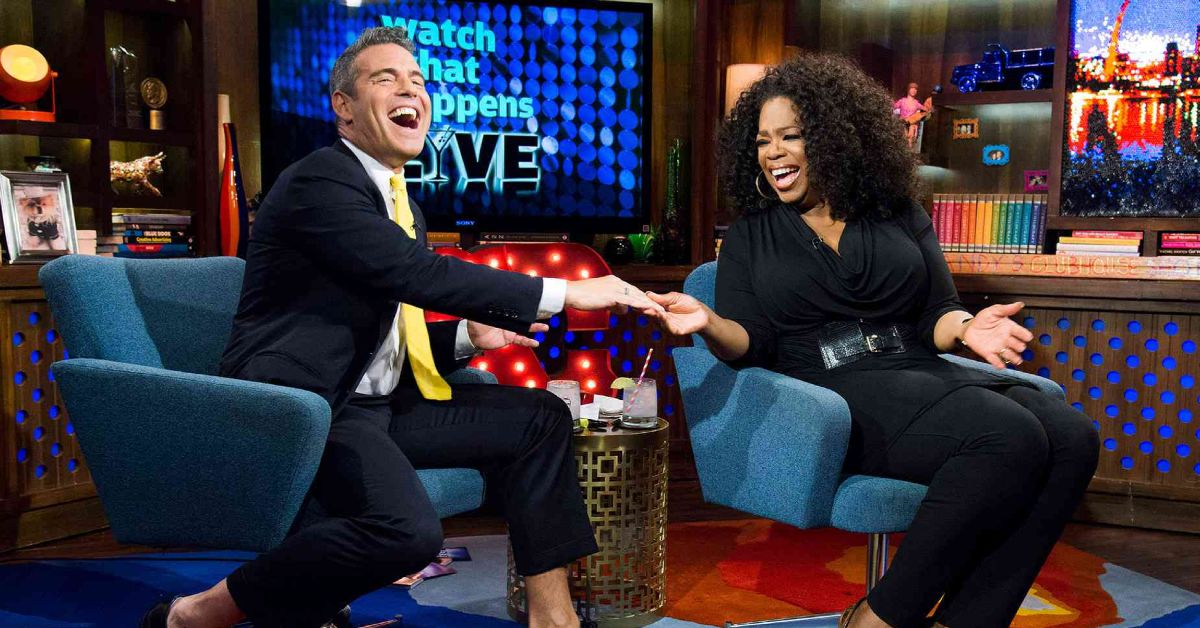 Oprah Winfrey y Andy Cohen lucen muy felices