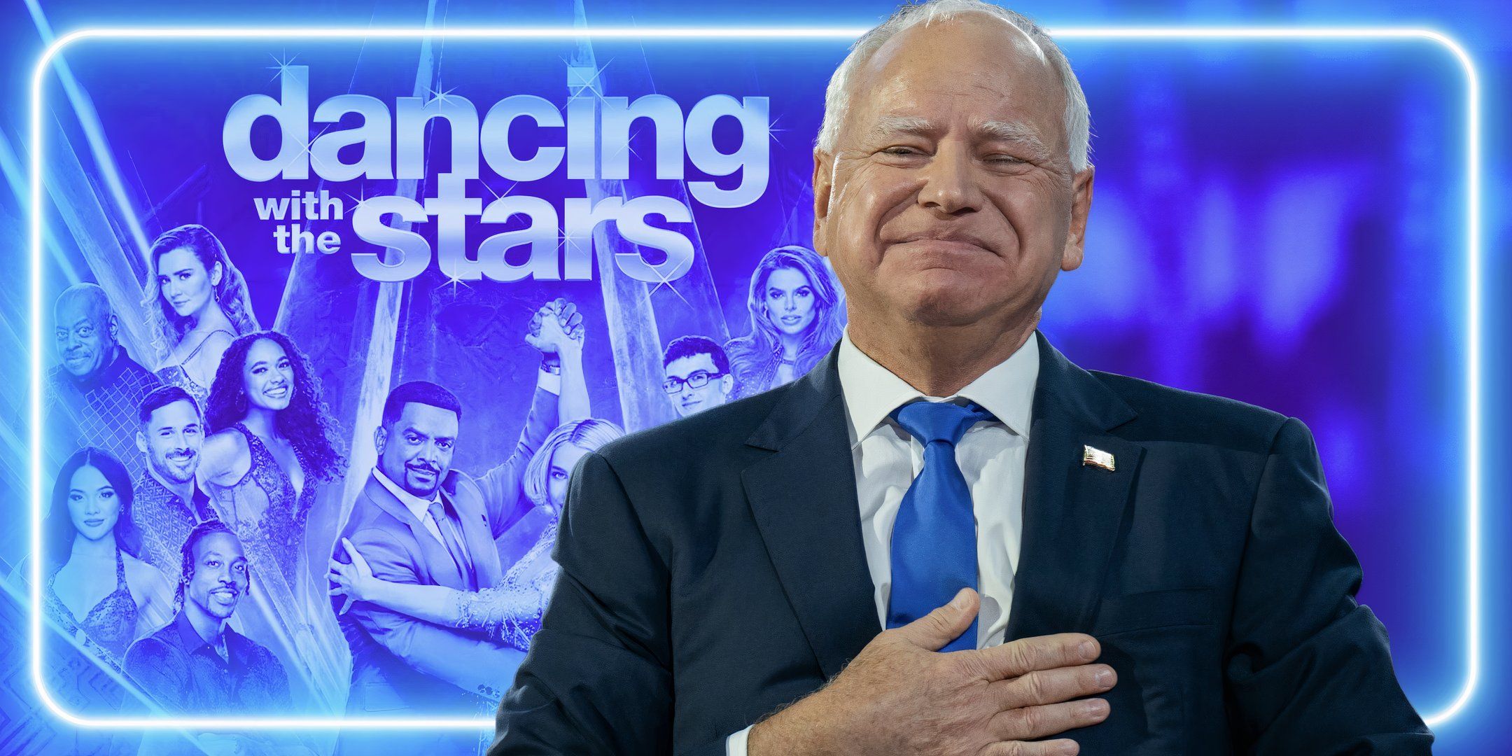 Tim Walz baila con las estrellas