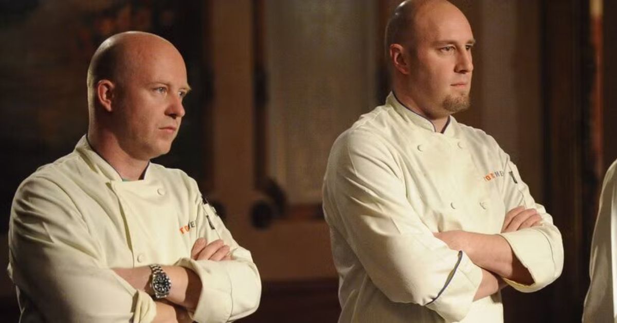 Chef Hosea Rosenberg y Stefan Richter en la mesa de jueces