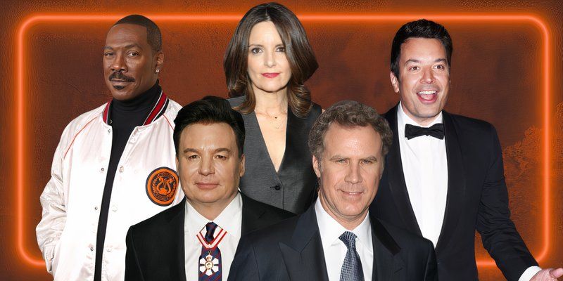 Mike Meyers, Will Farrell, Tina Fey, Eddie Murphy, and Jimmy Fallon