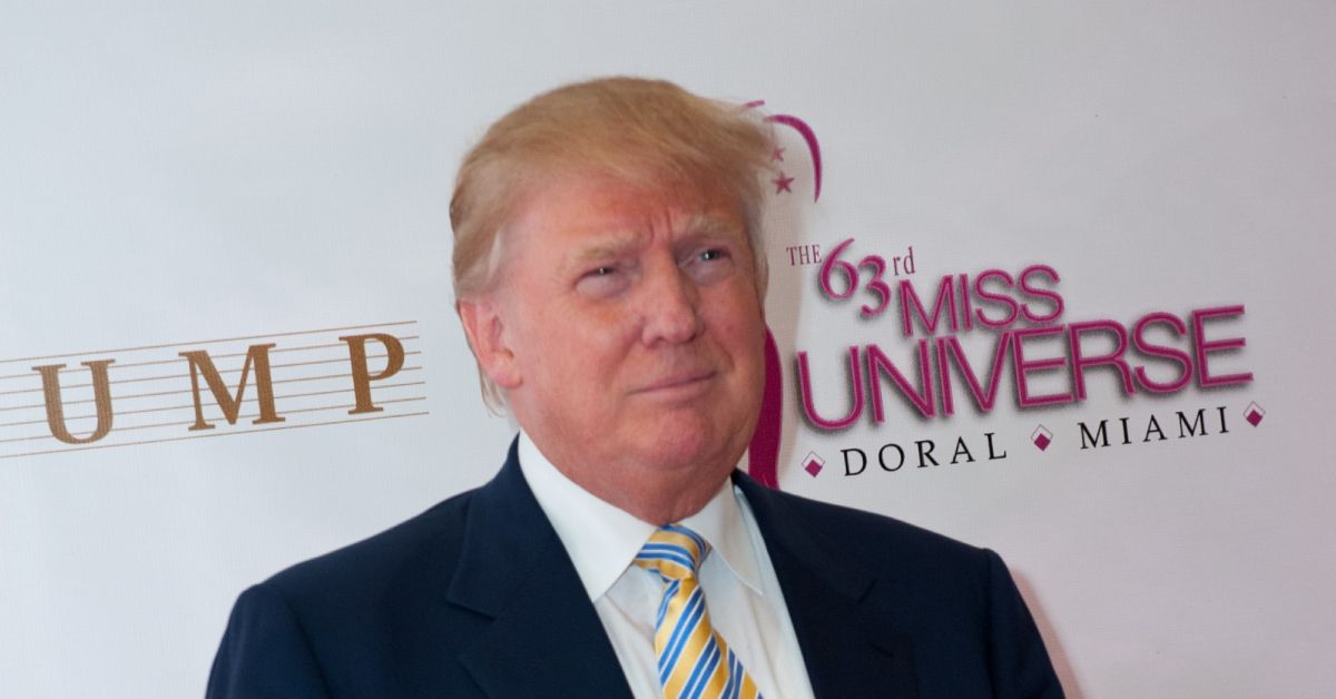 Donald Trump at a Miss Universe event