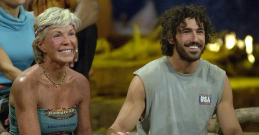 Survivor's Ethan Zohn and Kim Johnson during the reunion