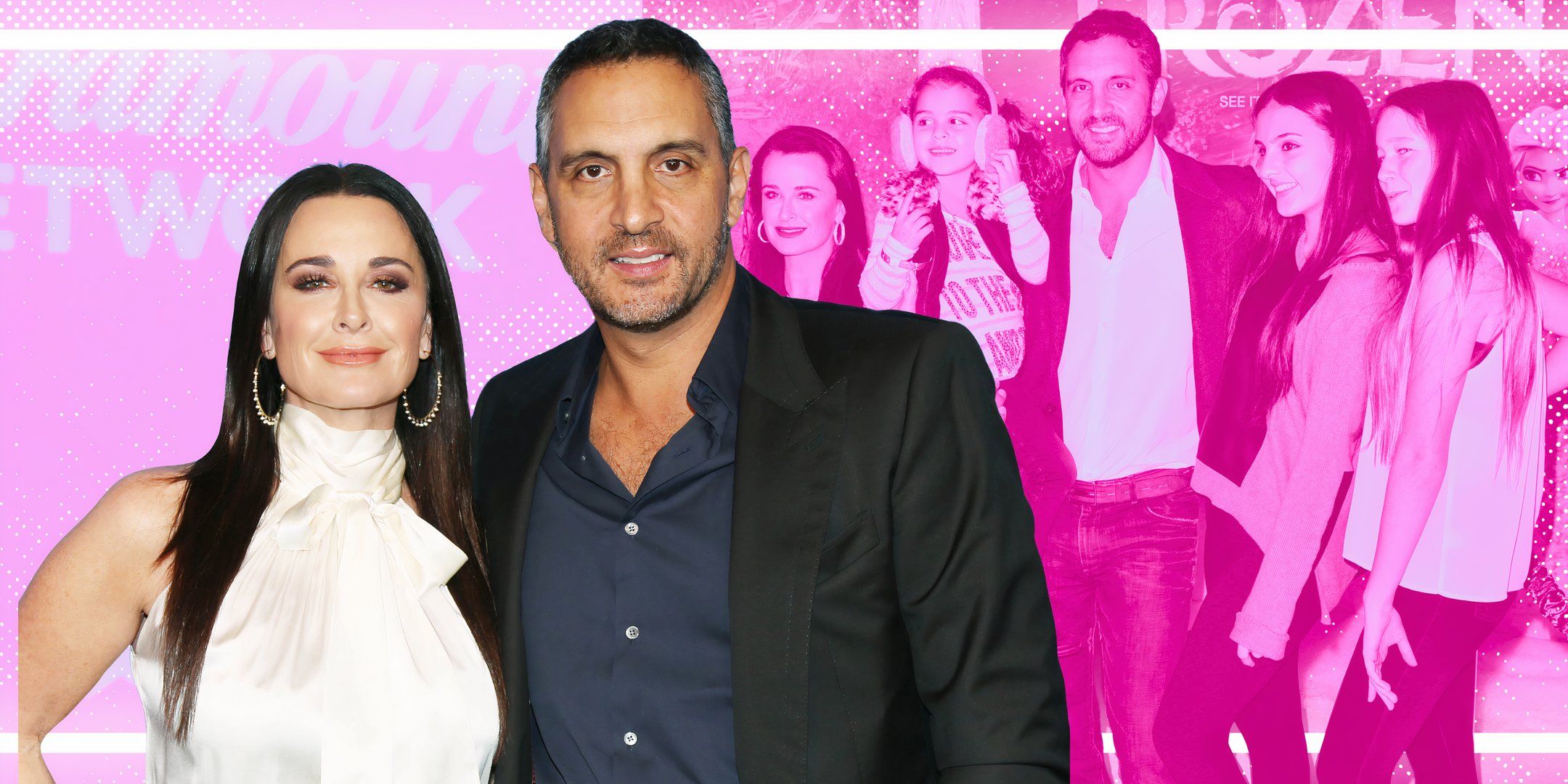 Kyle Richards, Mauricio Umansky and their daughters