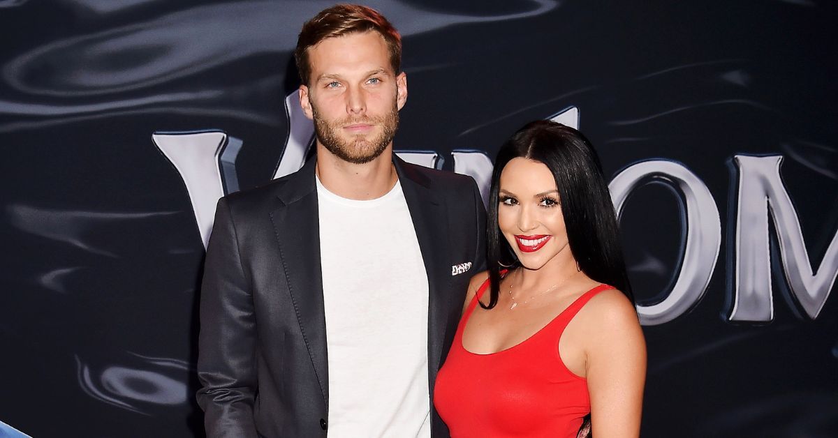 Adam Spott and Scheana Shay smiling
