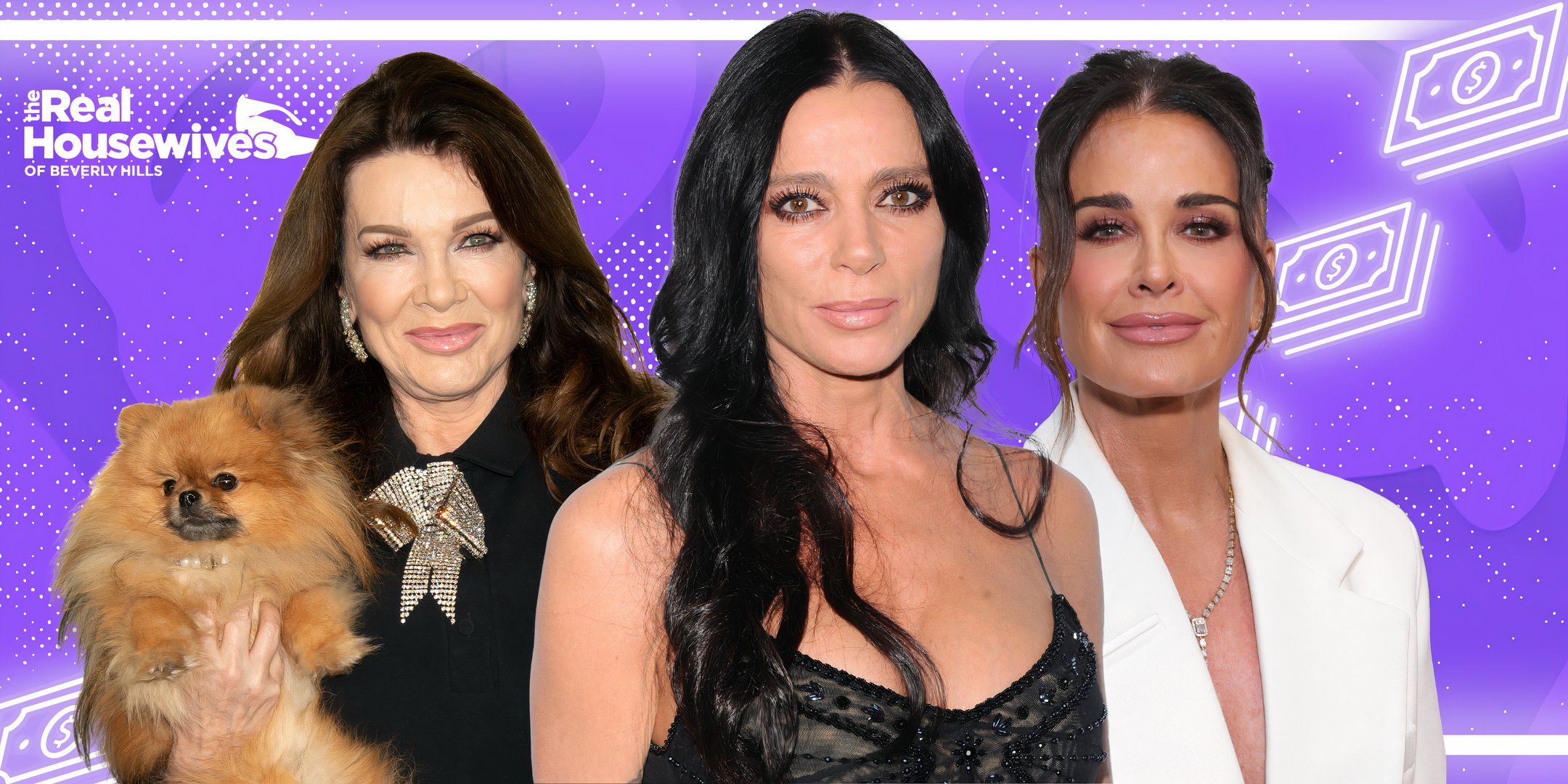 Carlton Gebbia, Kyle Richards and Lisa Vanderpump