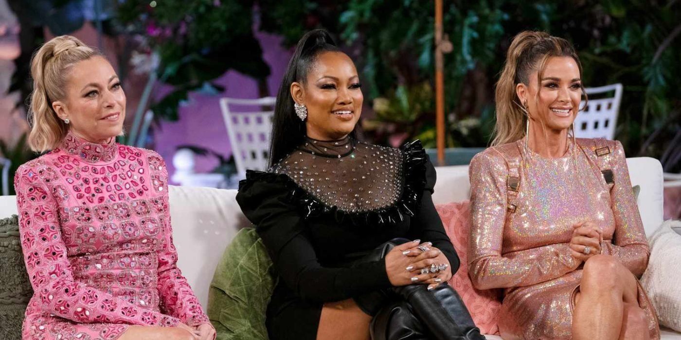 Garcelle, Kyle, and, Sutton smiling on RHOBH