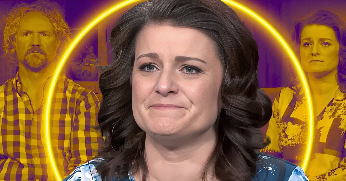 Sister Wives Robyn Brown looking upset in front of Kody Brown