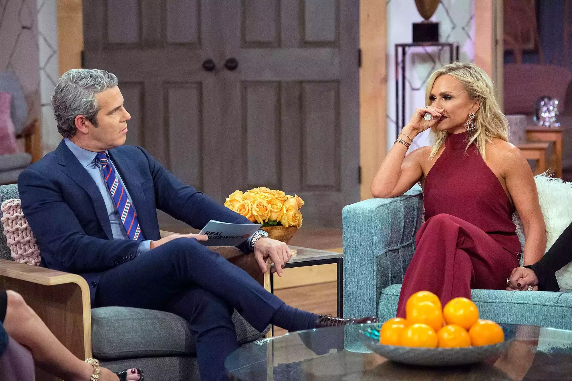 Tamra Judge crying at the RHOC REUNION