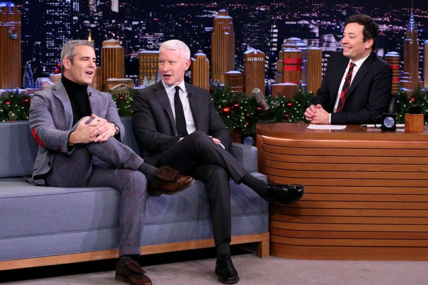 Anderson and Andy on the Tonight Show