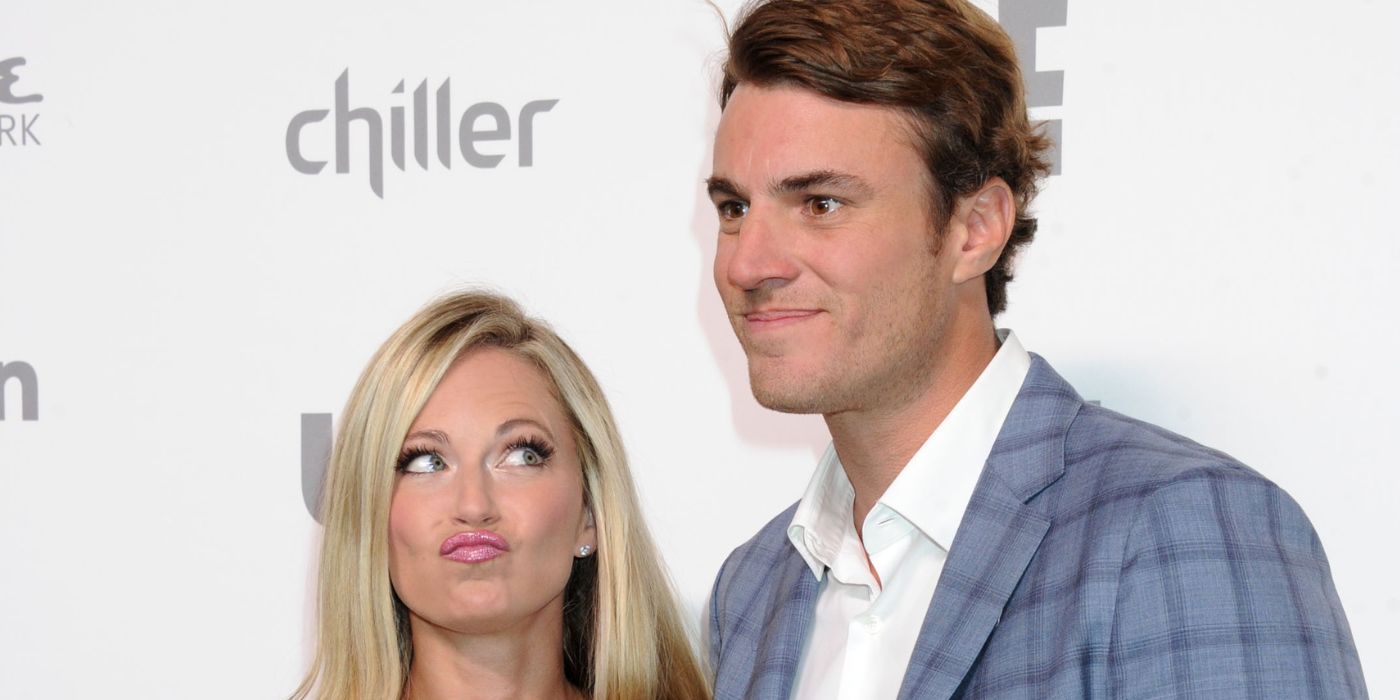 Cameran Eubanks making a silly face at Shep Rose from Southern Charm