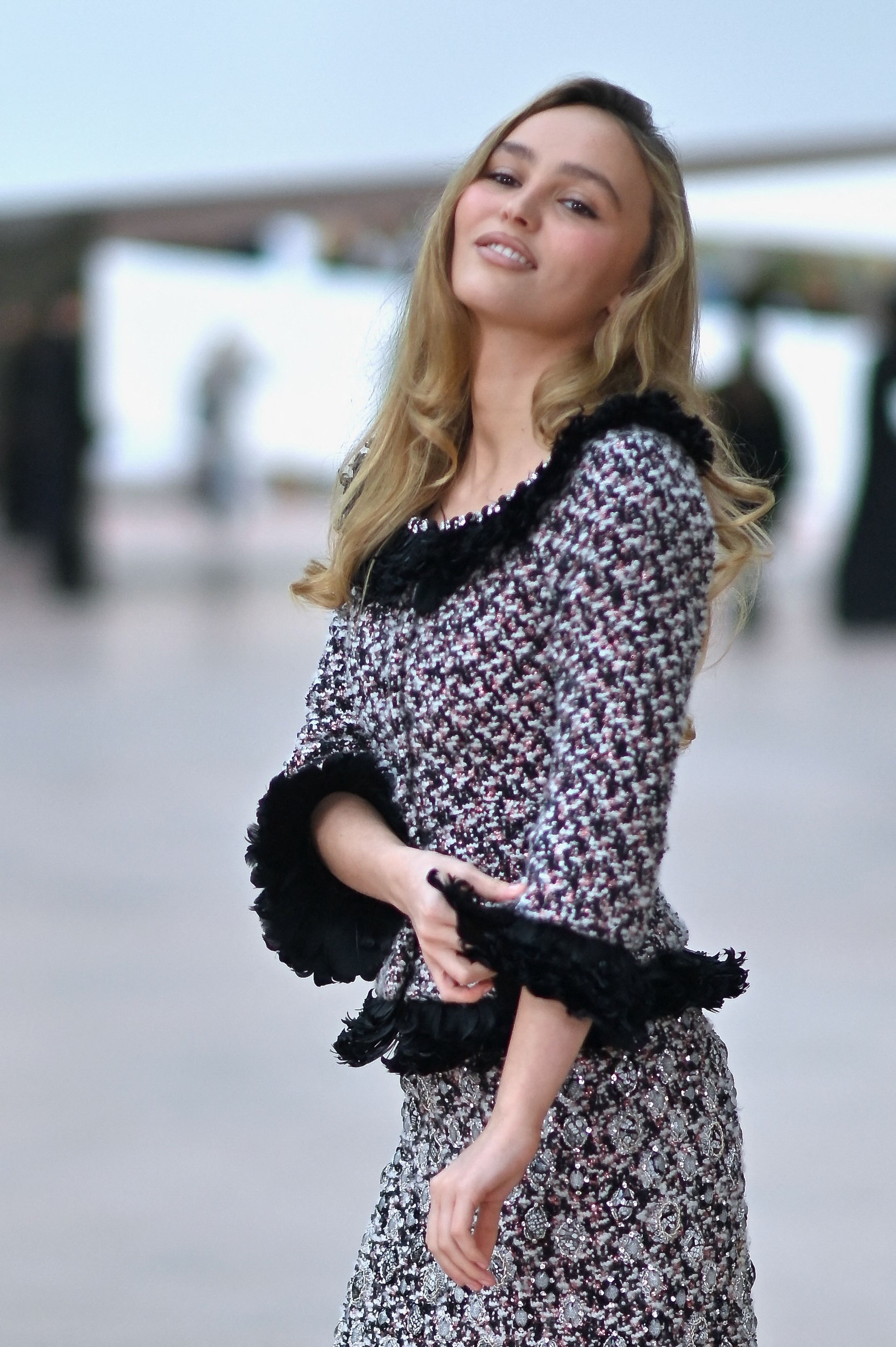 Lily-Rose Depp at the Chanel show