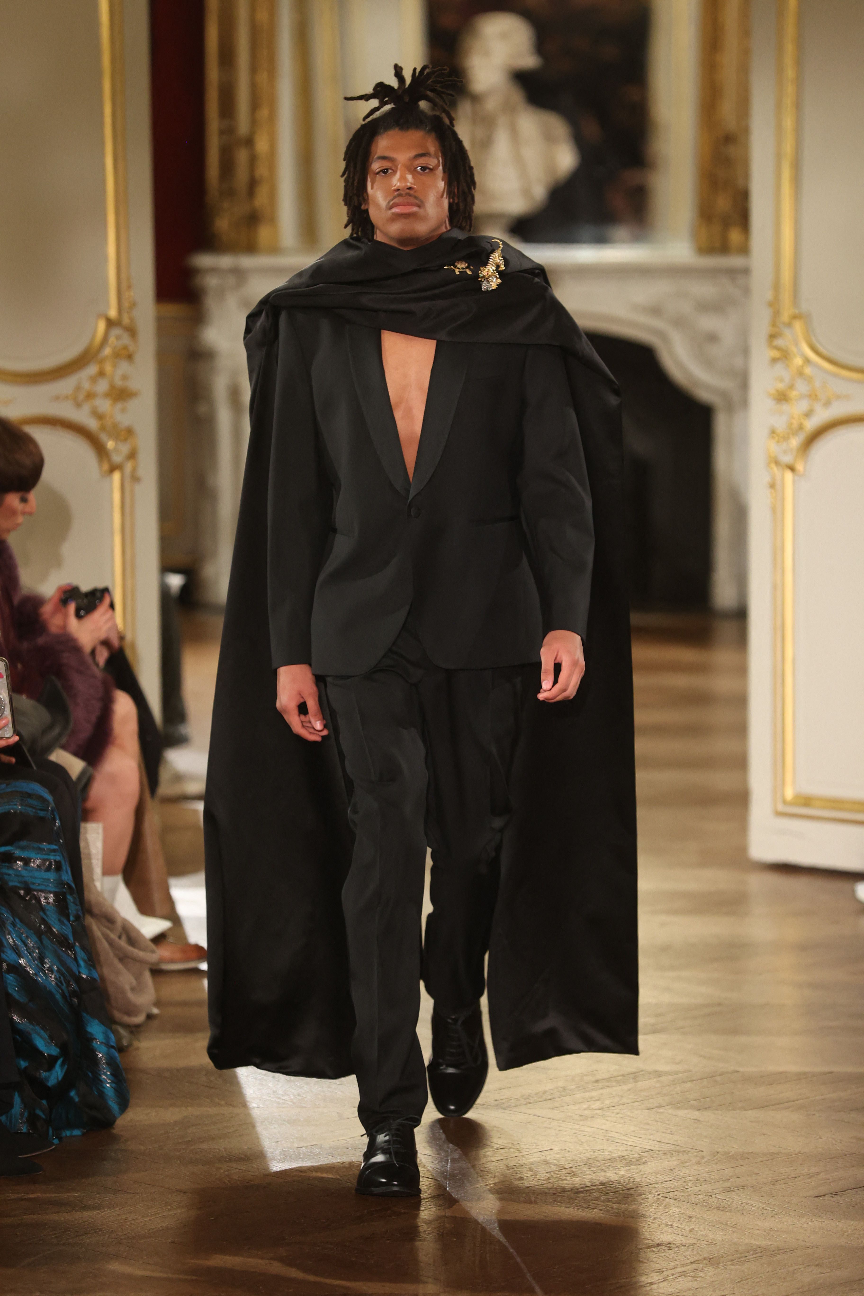 Henry Samuel walking a runway