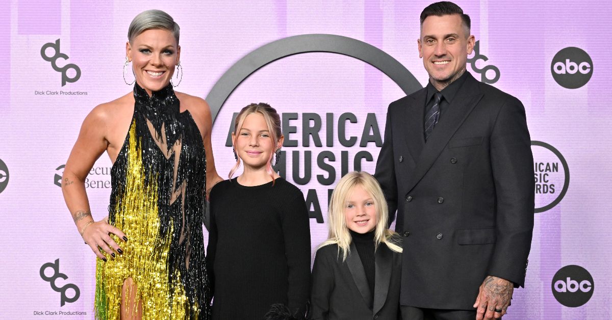 Pink with her Carey Hart and their children, Willow and Jameson