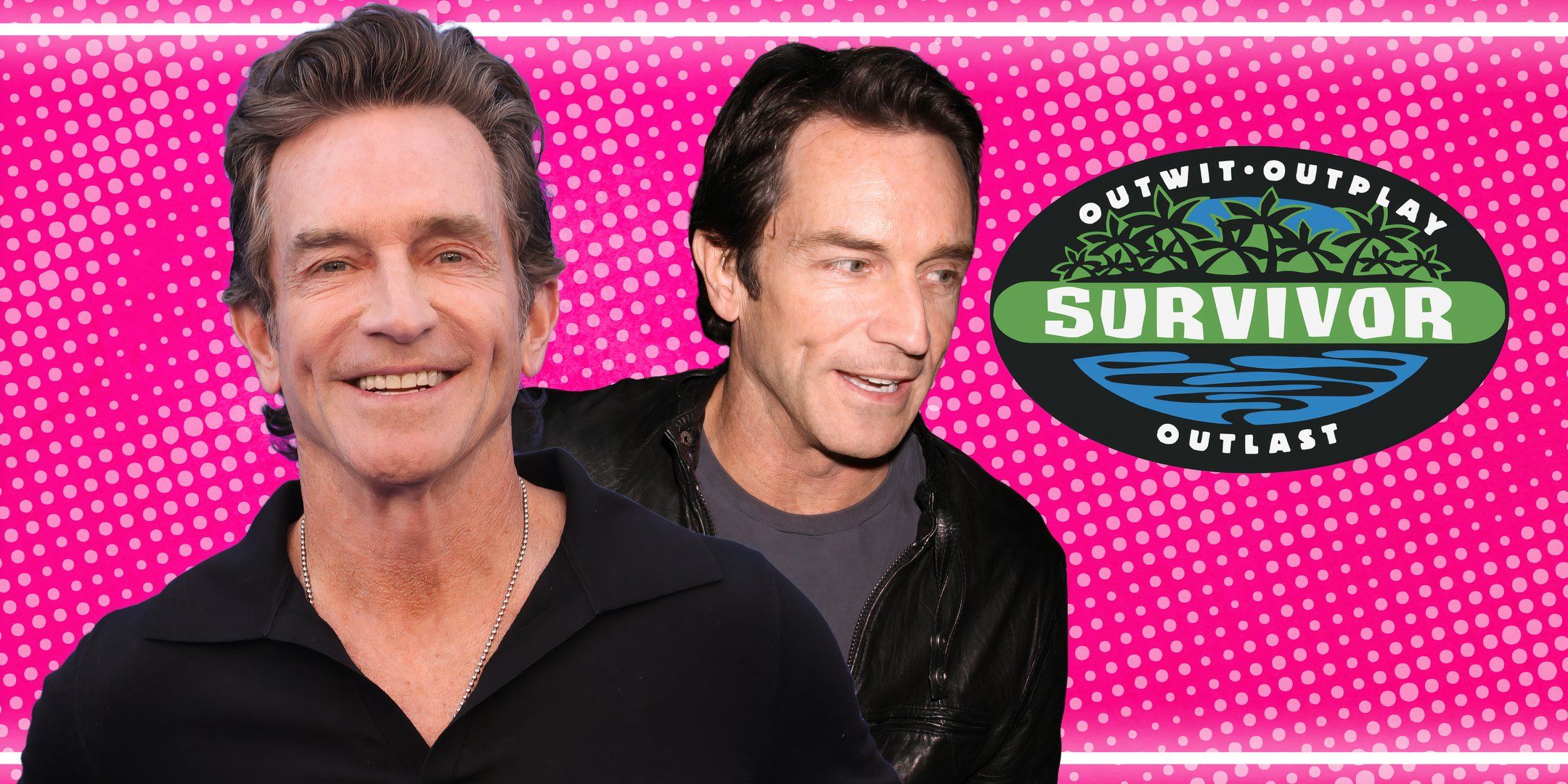 Jeff Probst and the Survivor logo