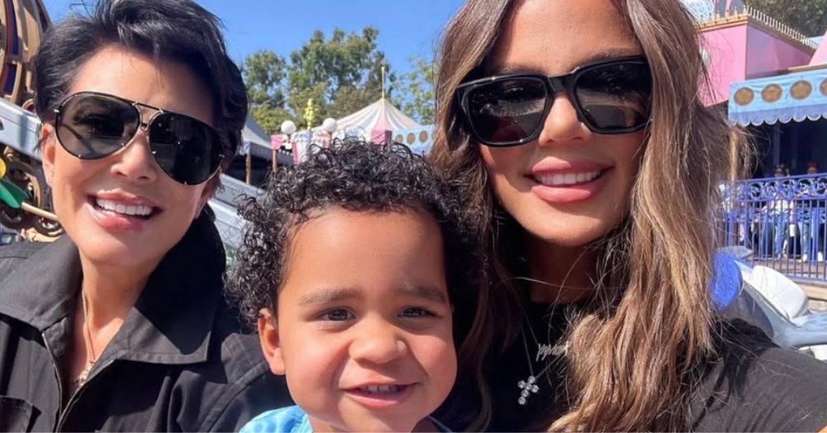 Kris Jenner, Khloe Kardashian and Tatum Thompson smiling