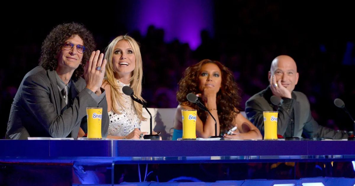 Howard Stern, Heidi Klum, Mel B, and Howie Mandel judging America's Got Talent