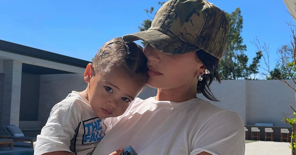 Kylie Jenner and her son Aire Webster