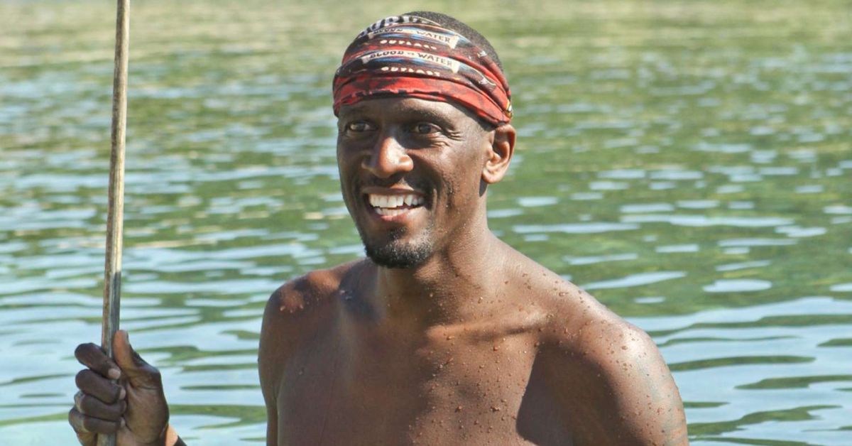 Survivor's Gervase Peterson in the water