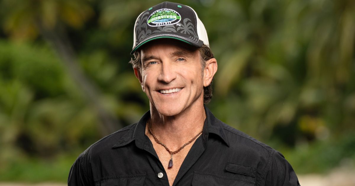 Survivor's Jeff Probst looking happy