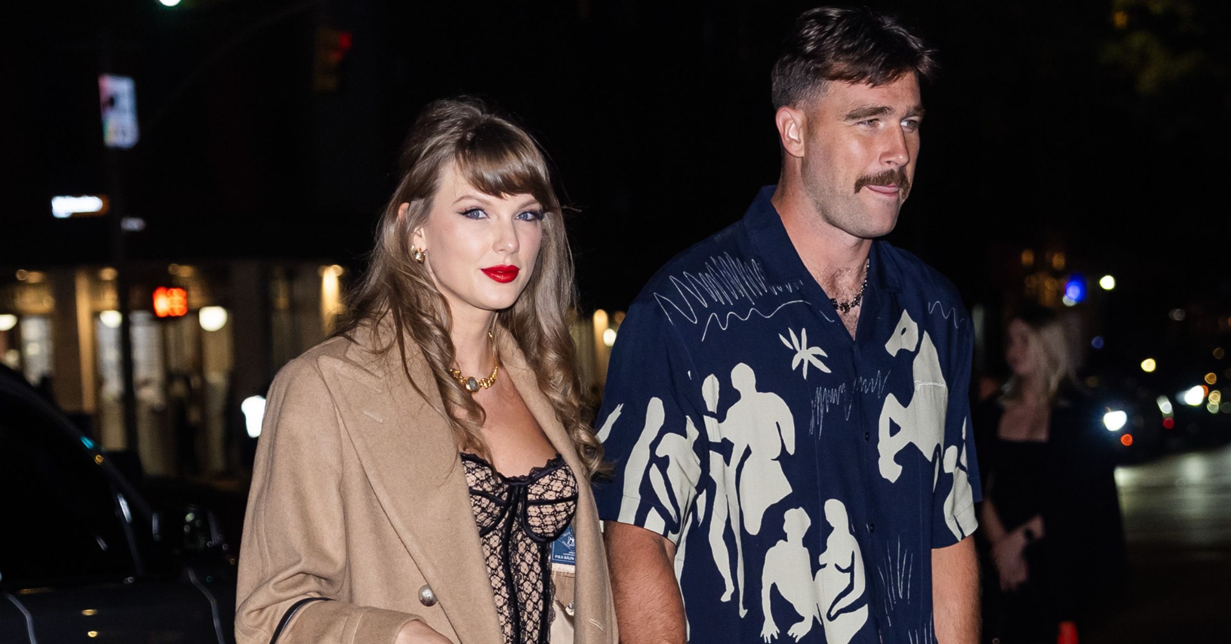 Taylor Swift and Travis Kelce visit The Corner Store in New York City