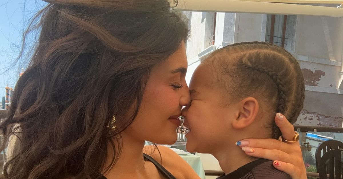 Kylie Jenner and her son Aire Webster