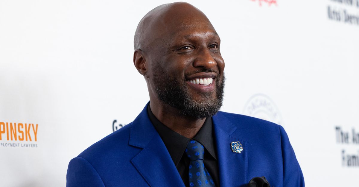 Lamar Odom smiling