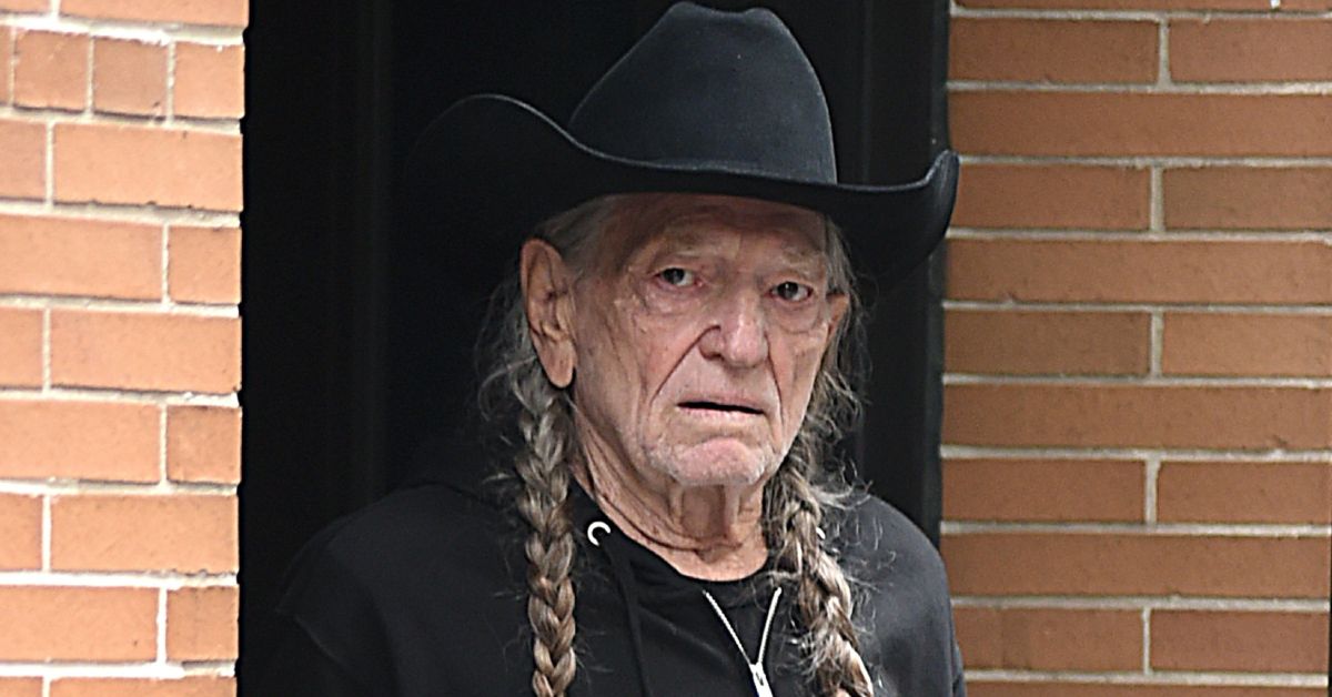 Willie Nelson looking upset