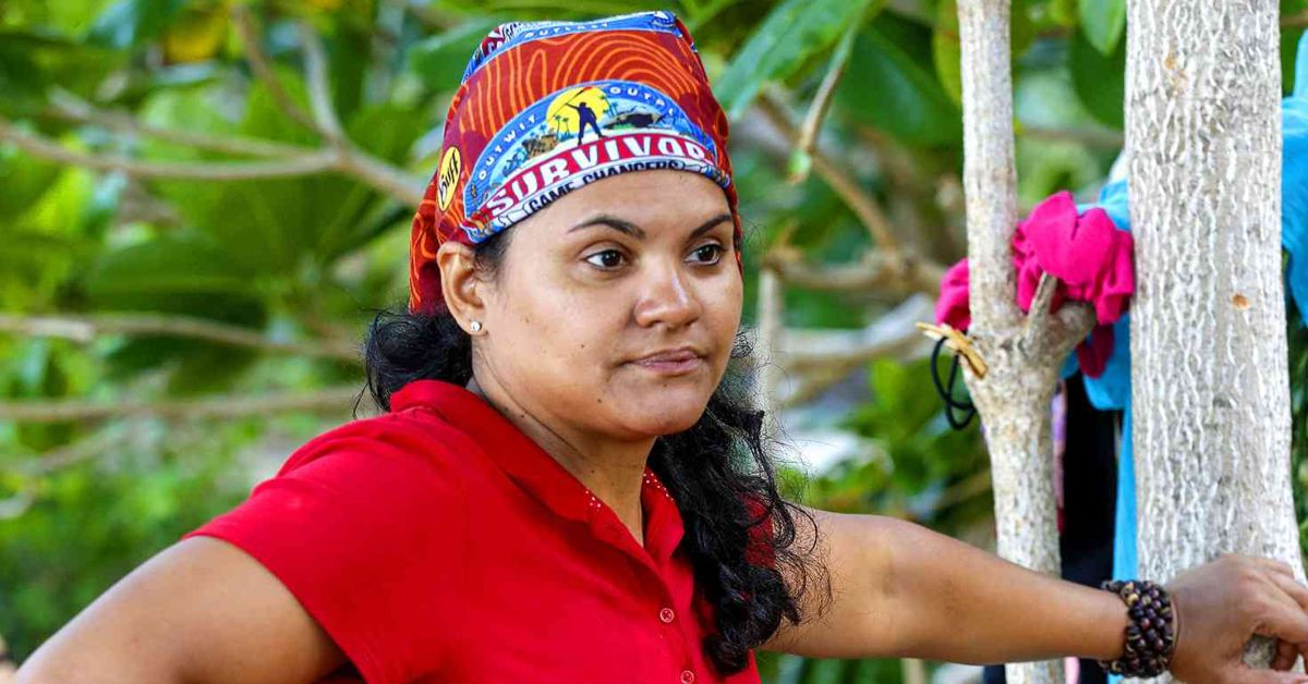 Survivor's Sandra Diaz-Twine looking annoyed