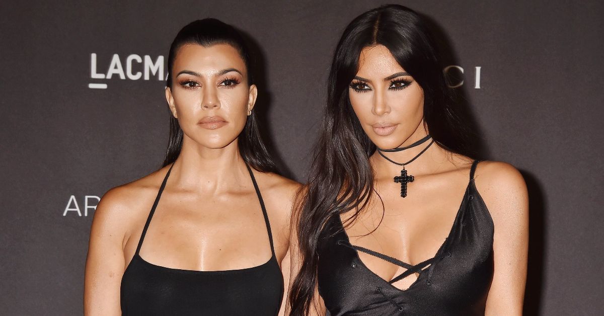 Kim and Kourtney Kardashian at the 2018 LACMA Art + Film Gala