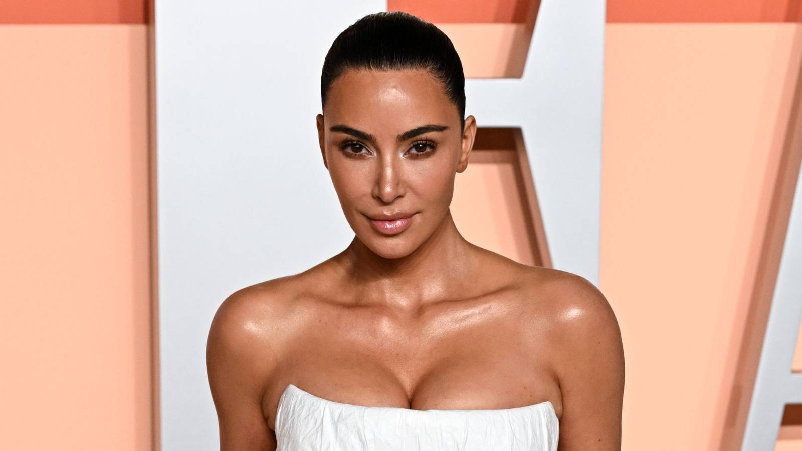 princess polly baby blue dress Kim Kardashian Wears Goddess-Like Ensemble to 45th Birthday Party main image 0