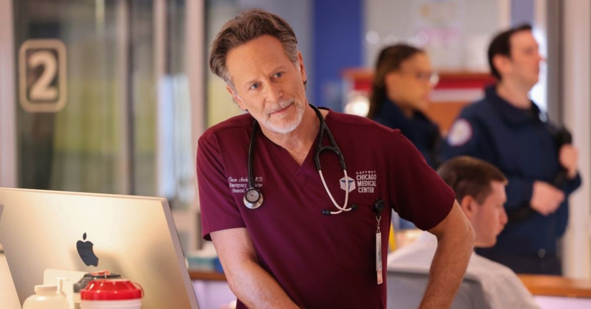 Chicago Med's Steven Weber looking interersted