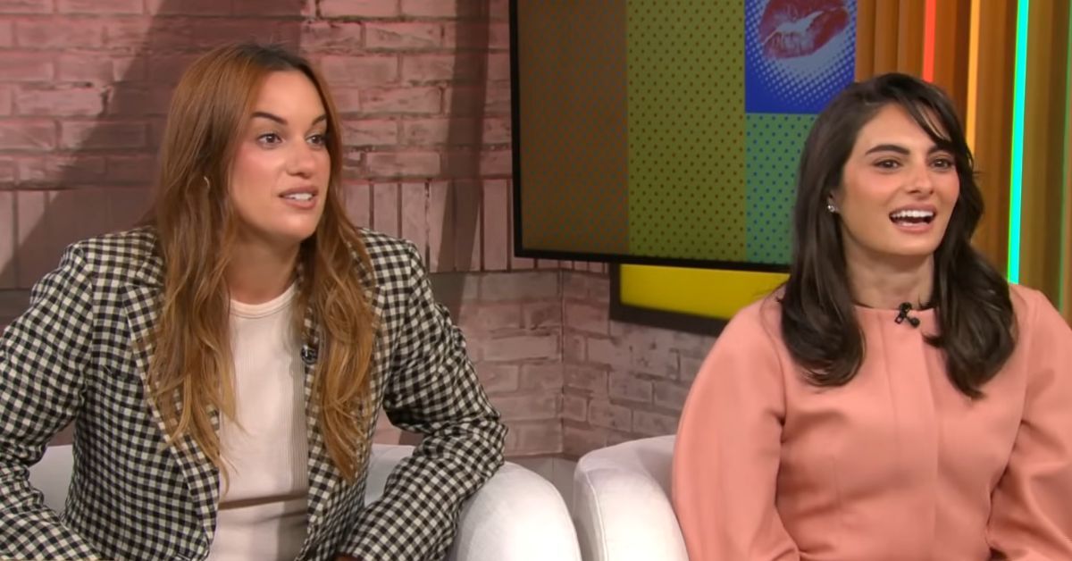 Hanah Berner and Paige DeSorbo on a talk show