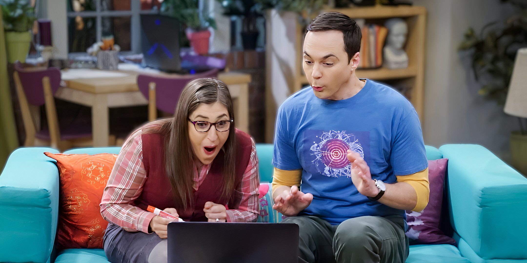 The Big Bang Theory stars looking shocked
