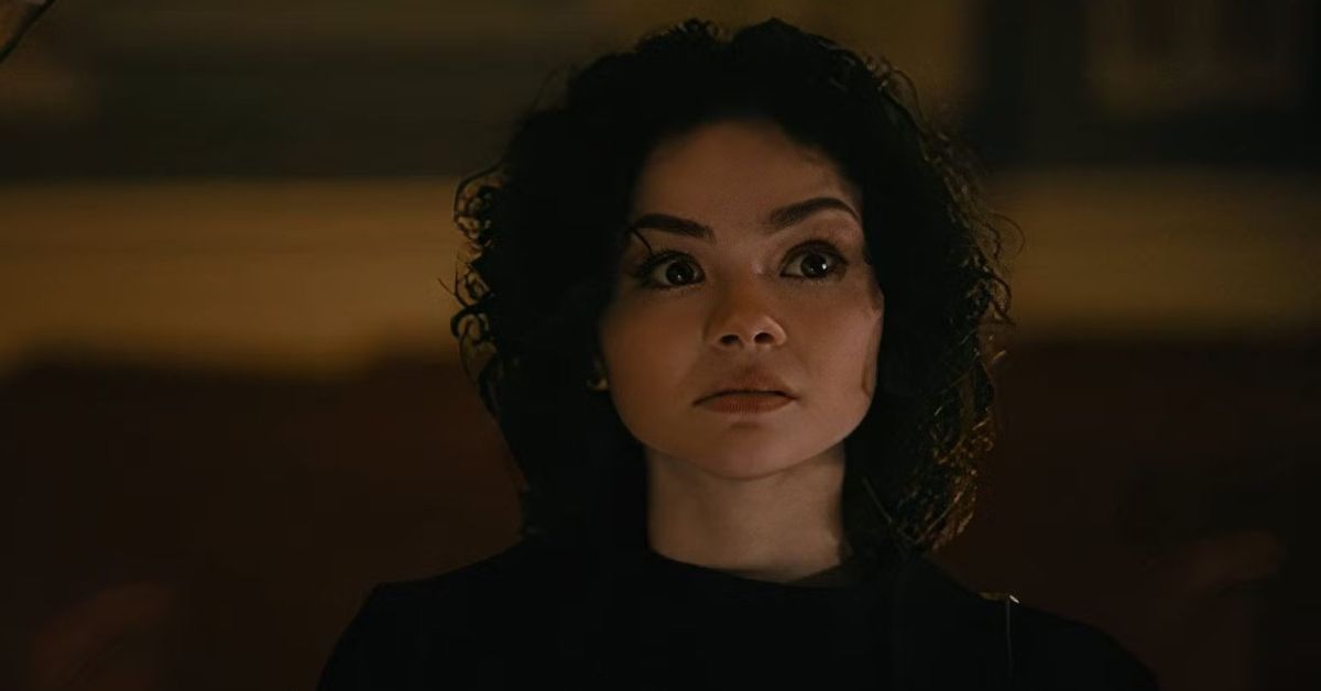 Chicago Med's Hannah Riley looking freaked out