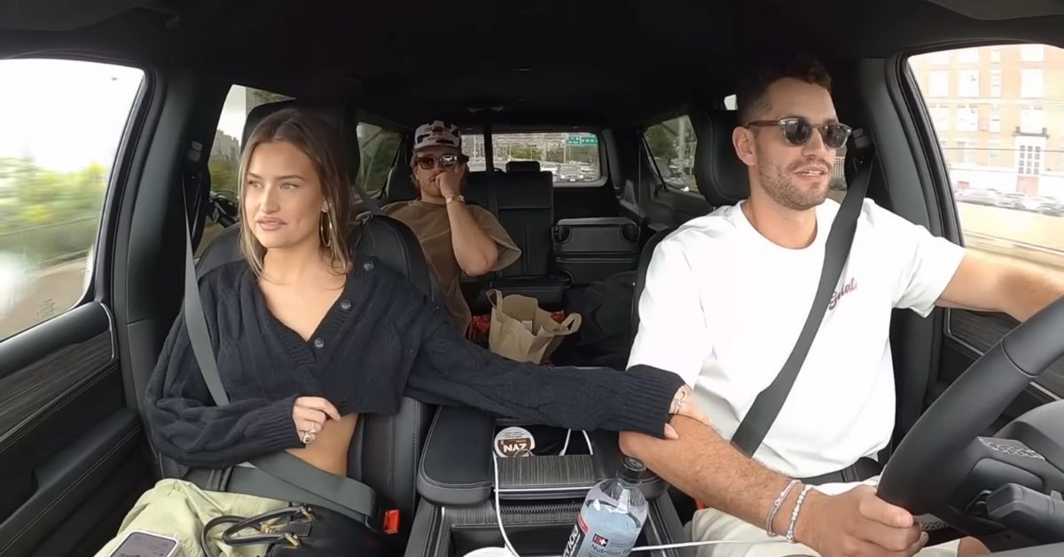 Lexi Wood and Jesse Soloman in the car